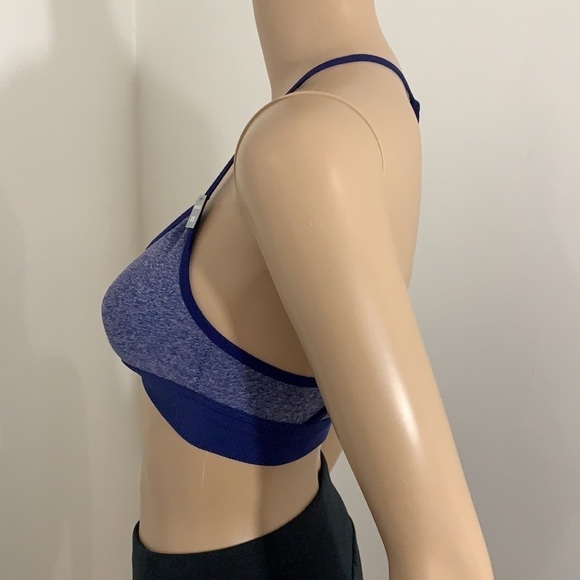 New Victoria’s Secret Pink Caged Racerback Blue Bra Size XS - Picture 3 of 13